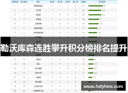 勒沃库森连胜攀升积分榜排名提升